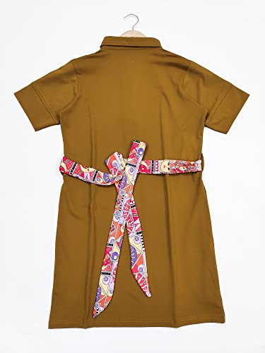 Image of Leriya Fashion Women's Comfortable Lycra Printed Collar Neck Regular Sleeve Solid Midi Body-con Casual Western Stylish Dress | Short Midi Dress for Women.