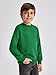Haloumoning Boys Geometric Texture Sweatshirts Fashion Crewneck Long Sleeve Pullover Shirts 5-14 Years Green