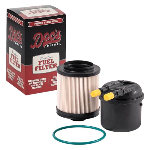 6.7L - 175 inch Wheelbase - Thump/Whine/Knock Noise From The Fuel Tank After Performing TSB 21-2057 - 2020-2022 Ford F-Super Duty 3 Doc's Diesel Fuel Filter DFD4615 | Compatible with Ford 6.7L Powerstroke F250, F350, F450, F550 2011-2016 | Replaces FD4615