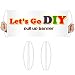 QSUM DIY Vinyl Banner,Reusable Handheld Portable Rolling Itself Up Pocket Blank Custom Banner,2 Pack