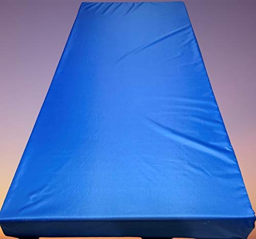 TOP STYLE COLLECTION Foam Mattress Caravan Topper,mobile Home,tourer,Camper van,static Water Proof fabric (White, 36'' x 72''x 3'') — image 1