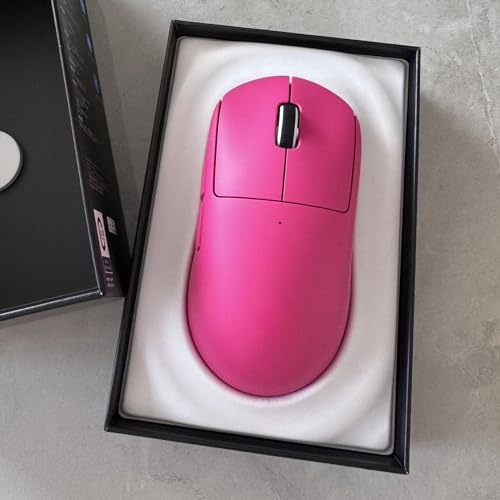 Boîtier rose pour souris d'ordinateur GPX Superlight bouton côté