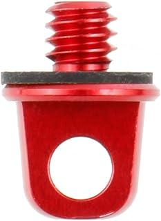 BGNing 1/4 Thread Mount D Ring Camera Tripod Adapter Stand Adapter Screw with 5.9' Adjustable Hand Wristband Lanyard Strap Sling for Most Connectors (Red)