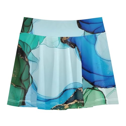 Athletic Shorts for Girls Skorts Watercolor Teal Tennis Skirts Toddler Toddler Butterfly 3t