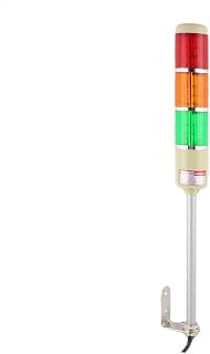 New Lon0167 DC 12V Industrial Red Yellow Green LED Signal Tower Lamp Alarm Warning Light(DC 12V Industrie Rot Gelb GrÃ¼n LED Signal Tower Lampe Alarm Warnleuchte