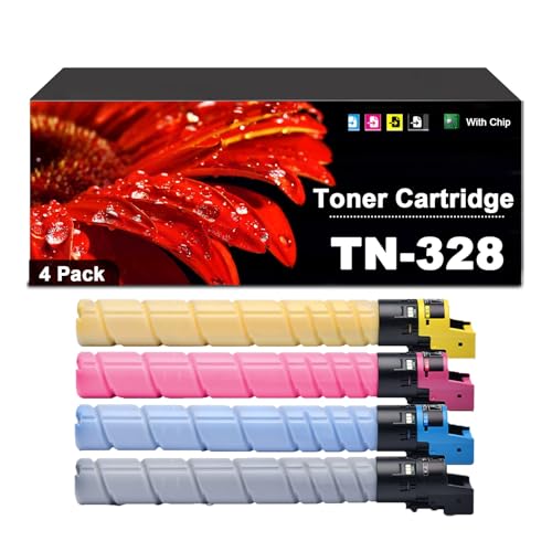 Toner TN328 multicolor à haut rendement de 28000 pages pour copieur Bizhub C300i