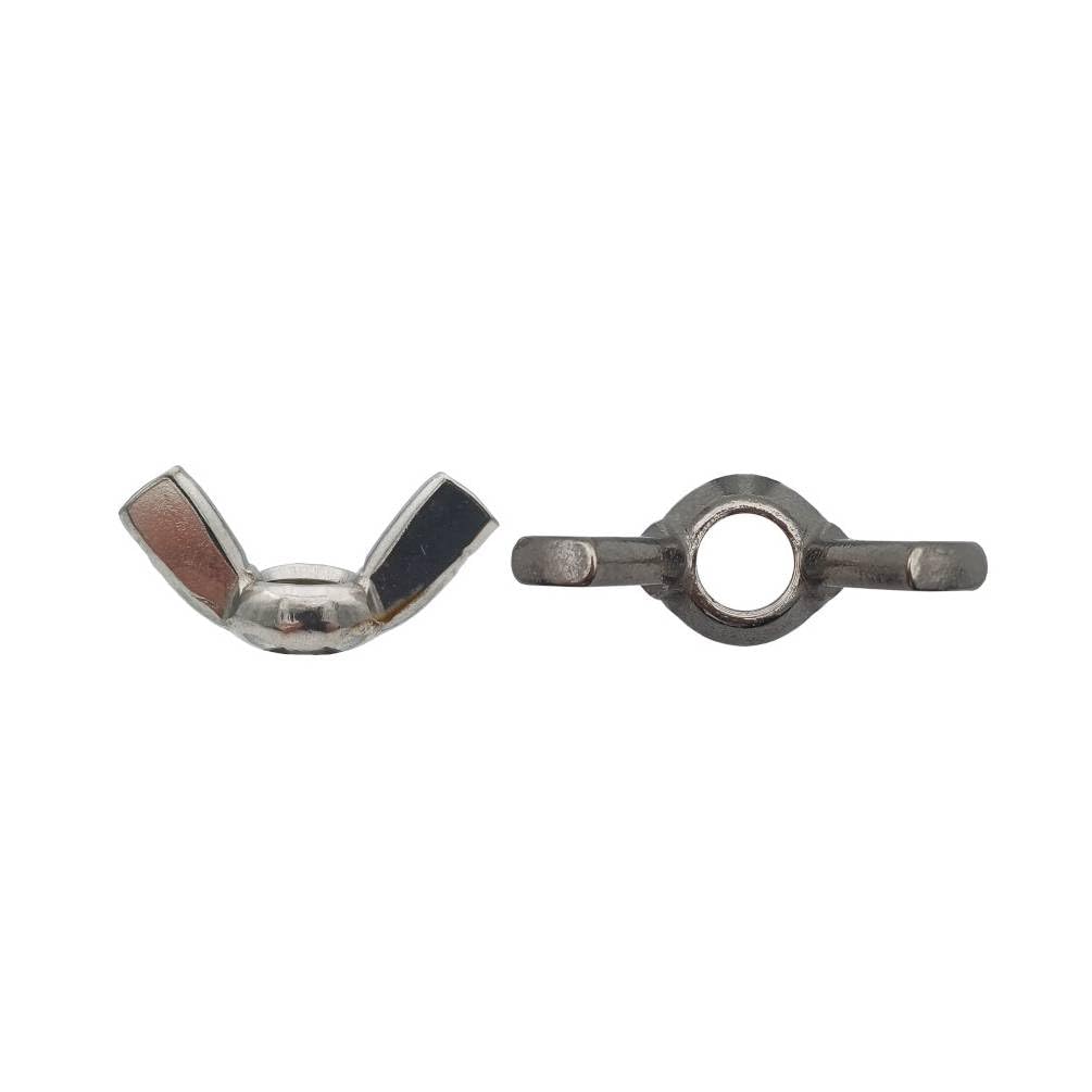 D-Work, 25 dadi per orecchie, forma americana, M16 mm, in acciaio inox A4