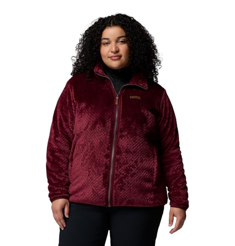 Columbia Damen Fire Side 2 Sherpa Full Zip Fleecejacke Mit Durchgehendem Reißverschluss, Rich Wine, XXL EU – Ansicht 6