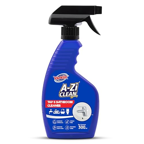 Image of A-Zi Clean Tap & Shower Cleaner 300ml - Powerful Limescale & Hard Water Stain Remover for Taps, Faucets, Showerheads, Sinks, Bathtubs - Fast Action & Streak-Free Shine
