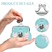 Acooruiteng Coin Purse Cute Coin Pouch Kiss-Lock Change Purse Fashion Small Coin Purse Mini Change Purse for Coins for Women Kids Girls for Cash Coin Key
