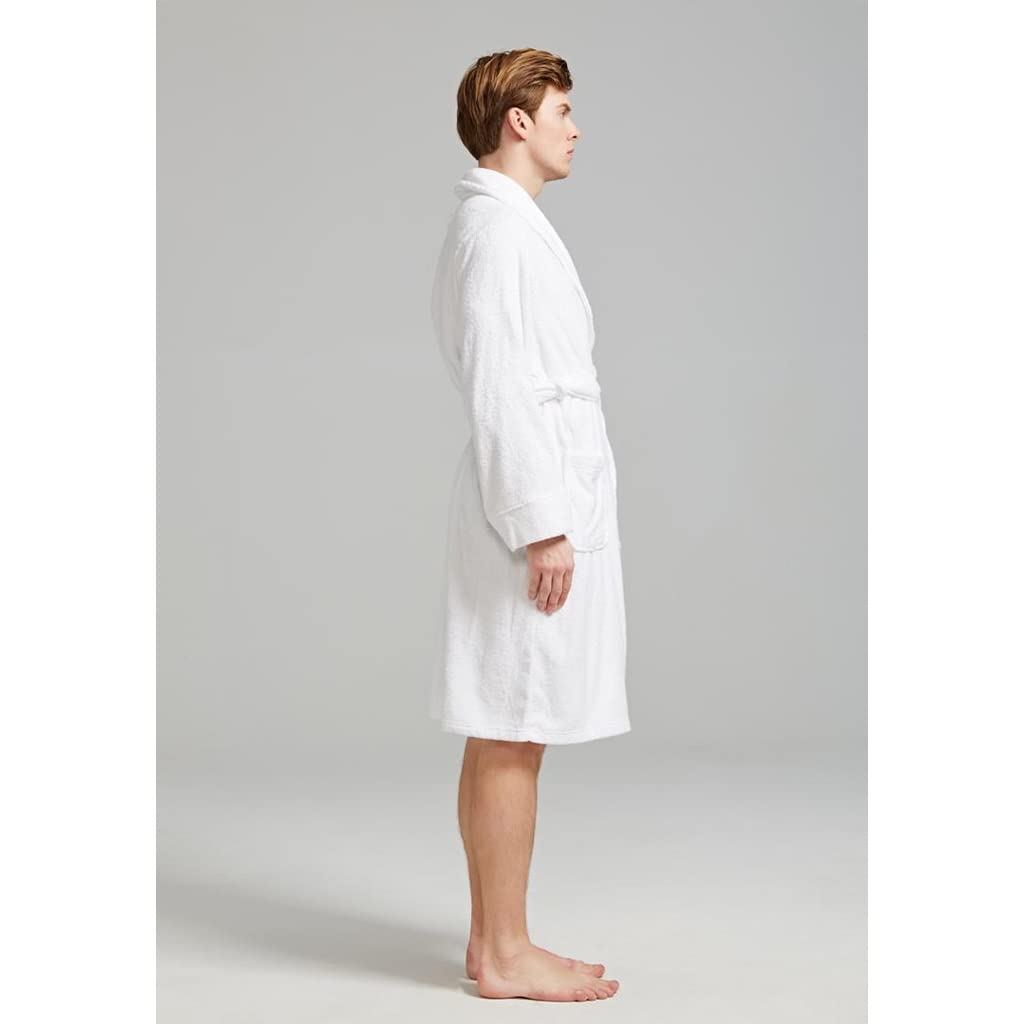MTFBQ Albornoz De Tela De Rizo, Ropa De Salón Unisex, 100% Algodón Absorbente, Tela De Toalla para Parejas, Bata De Noche, Pijama De Hotel, Bata De Pareja, Cuatro Estaciones, Usable