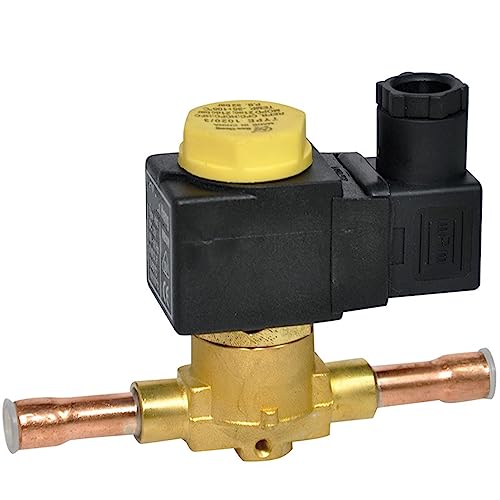 BTRQHEIB Rosca Serie SH de 2 vías/Unidad de Bomba de Calor de Aire Acondicionado de Almacenamiento en frío soldada válvula solenoide Adecuada for refrigeración 1 Uds(SH-1064-3)