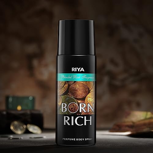Image of Riya Bindass and Born Rich Deodorant, Combo of 2 For Men - 150 ml Each