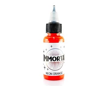Immortal Tattoo Ink NEON Orange 1-oz Bottles -Tattoo Supplies-