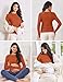 Ekouaer Maternity Long Sleeve Shirt 3Packs Round Neck Pregnancy Tops Casual Tee Top Shirts Caramel/Wine red/D.Grey Textile L