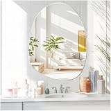 Installation rapide : Le miroir de salle de bain est protégé par un boîtier de remplissage épais, comprenant des tubes d'expansion, des vis et une notice d'installation. Le miroir irrégulier a deux crochets préinstallés à l'arrière pour une suspension verticale ou horizontale, et le miroir rond a un crochet préinstallé à l'arrière pour une installation rapide en perçant des trous dans le mur.