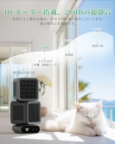 Tillmulya 卓上扇風機 Z10-GY の商品画像 6