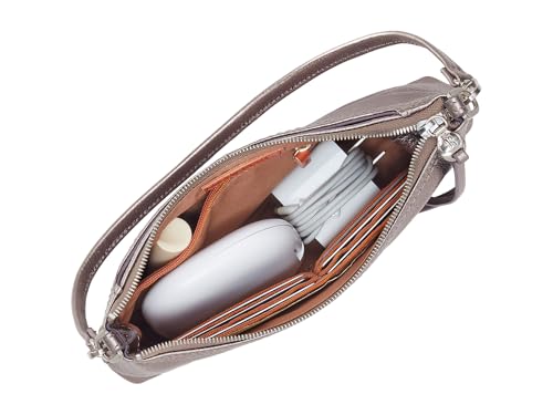 Image of HOBO Darcy Leather Convertible 3-in-1 Crossbody Bag with Removable & Adjustable Strap, Exterior Phone Slip Pocket