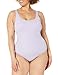 Amazon Essentials Women's One-Piece Coverage Swimsuit (Available in Plus Size), Lavender, X-Large