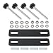 Hoping Black Car Mounting Pins Base Plates Kits for Traction Boards Fits All Recovery Tracks with 4 72 6 69 in 12 17 Cm Hole Spacing