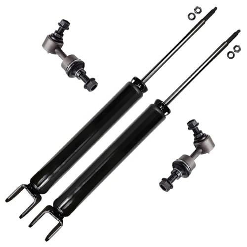 Image of Detroit Axle - Rear 4pc Shock Absorbers Kit for Hyundai Azera Sonata Kia Optima, 2 Shock Absorbers Assembly 2 Sway Bar Links Replacement