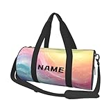 Fashion Patterns Custom Duffel Bag with Name for Men Women Personalized Sports Duffle Bag Customized Weekend Travel Cheer Cheerleader Yoga Gym Bags