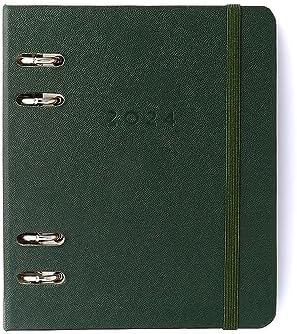 Agenda 2024 Planner Argolado Semanal A6 Clássica Verde Oliva  Jm