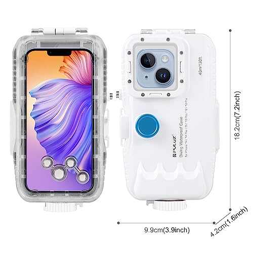 PULUZ Underwater Waterproof Snorkeling Dive Case for iPhone 16/15/14/13/13/12/12 Pro - Image 2