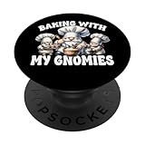 Unique Baker Gnomes Loves Baking Like A French Pastry Chef PopSockets Klebender PopGrip