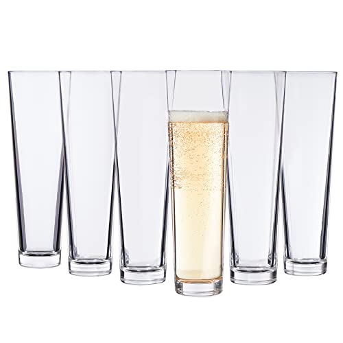Us Acrylic Plastic 7 Ounce Stemless Champagne Flutes In Clear | Set Of 6 | Reusable, Bpa-Free, Made In Usa, Top-Rack Dishwasher Safe #TOP19