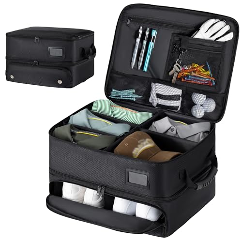 HIMAL HIMAL 2 Layer Golf Trunk Organizer, Waterproof Car Golf Locker with...