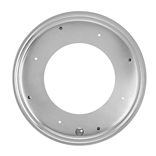 Rotating Turntable Plate, 12inch Round Shape Galvanized Turntable Rotating Swivel Plate Kitchen & Display Table Hardware 5/16inch Thickness