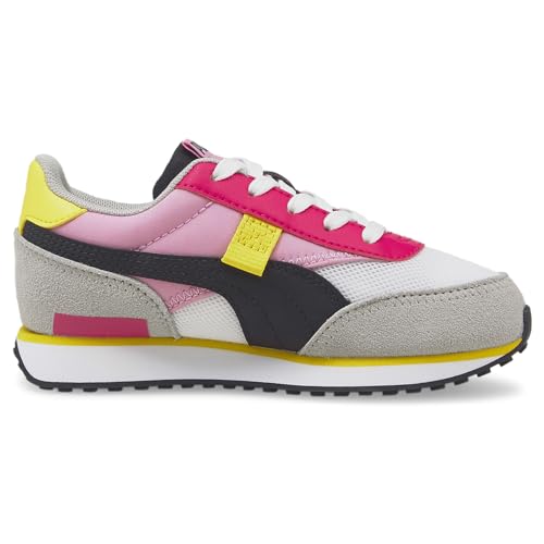PUMA Kids Girls Future Rider Splash Lace Up Sneakers Shoes Casual - Grey, Pink - Size 2 M