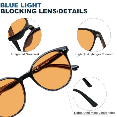 Image of AOSM Gaming Glasses 99.99% Blue Light Blocking Glasses for Men Ultimate Protection for Gaming Anti-Glare and Anti-Fatigue