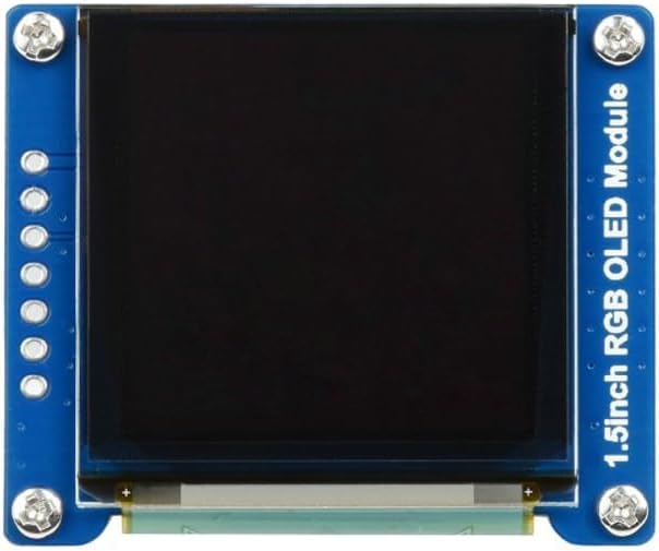 1.5inch RGB OLED Display Module for Arduino Raspberry Pi Jetson Nano STM32 128x128 Pixels 16-bit High Color (65K Colors) SPI Interface image 2
