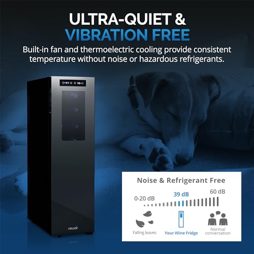 Newair NWC18TBKD0 Shadow-T Series Wine Cooler Refrigerator 18 Bottle Dual Temperature Zones thumb #4