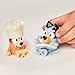 Bluey and Bingo Fancy Restaurant 2 Figure Playset Pack Articulated 2.5 Inch Action Figures Includes Toy Menu and Chef Hat Official Collectable Toy