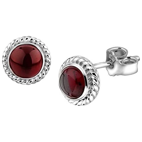 Nenalina Handmade Sterling Silver Garnet Earrings Cover