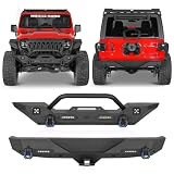 Hooke Road JL Front and Rear Bumper Combo for Wrangler JL