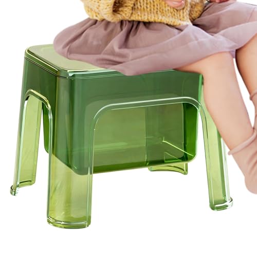Taburete de ducha, silla transparente portátil con almacenamiento, taburetes de baño para ducha para sentarse, para cocina, mesita de noche, tocador, almacenamiento en la esquina, el hogar, el baño