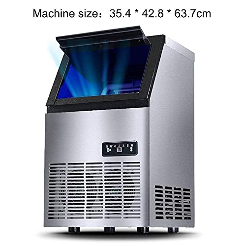 SHKUU Ice Cube Maker Edelstahl Commercial Ice Maker, 55 kg EIS pro 24 Stunden, LED-Anzeige, Blu-Ray-Sterilisation, 32… – Bild 8