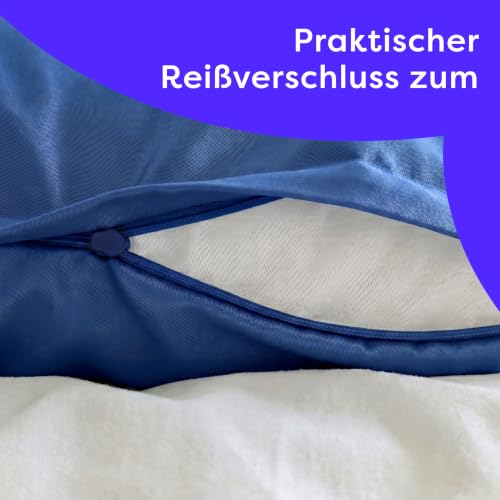 Wolkenfeld Mikrofaser Bettwäsche 135x200 cm – Kuschelig Weich, Bügelfrei & Doppelt Gebürstet – Oeko-TEX Bettwäsche-Sets… – Ansicht 5