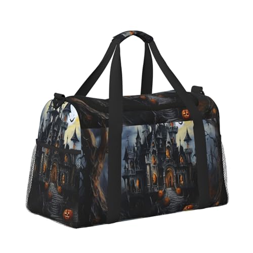 Halloween Pumpkin Print Daily essentials Large Capacity Hand Carry Bag for Weekend Getaways style Bags3