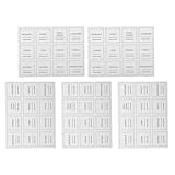 LOORGVEL Lot de 5 sets de Étiquettes Autocollantes Imperméables et...