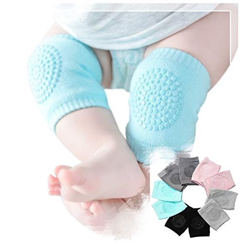 5 Pairs Kids non-slip crawling elbow baby toddler baby baby accessories smile knee protector safety knee pads leggings Baby Crawling Anti-Slip Knee, Unisex Baby Toddlers Kneepads Cover