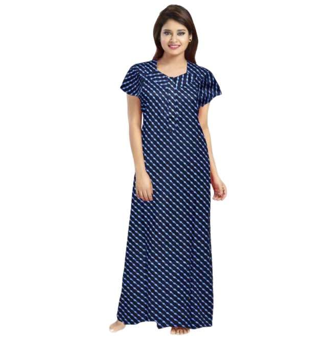 prathavastra Women Flower Printed Casual Wear Cotton Nighty - Gown-MFNT5019to27-picture-12