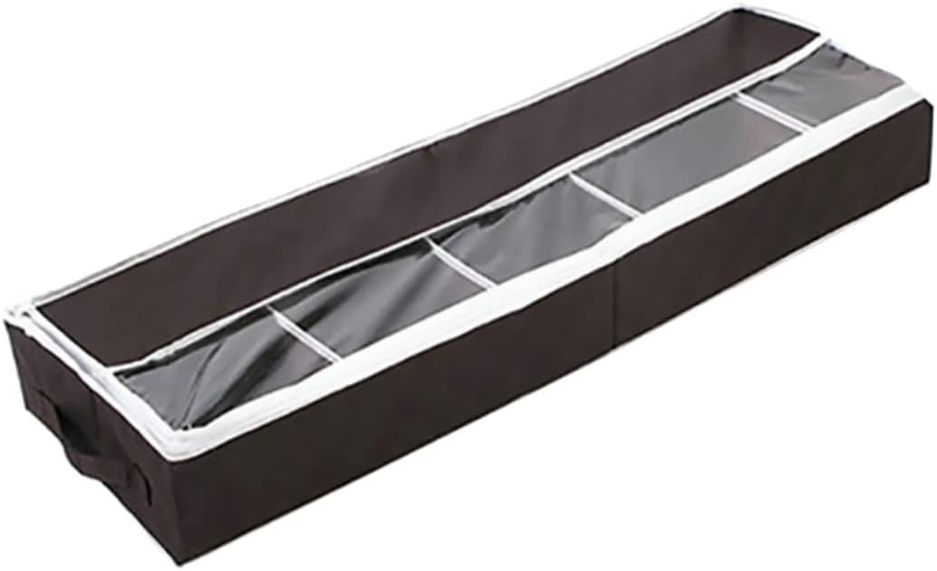 Alipis 1Pc Non Woven Compact Shoes Organizer with Visual Window Space Saving Shoe Storage Box for Home Dorm and Travel for Keeping Shoes Dust