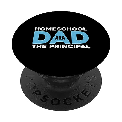 Homeschool Dad Aka El Principal Orgulloso Padre de Educación en Casa PopSockets PopGrip Intercambiable