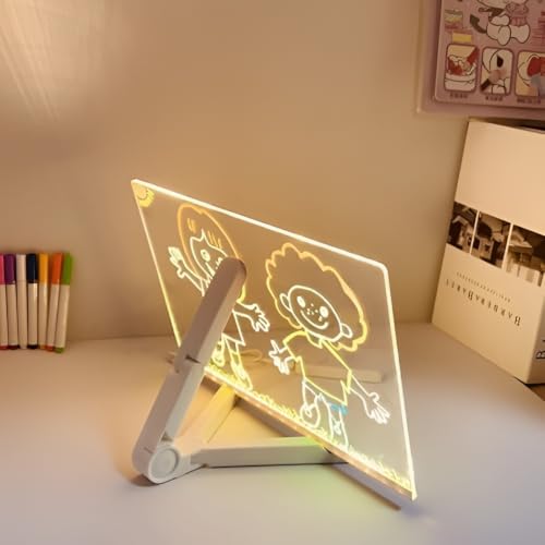 Image of Transparent Acrylic Writing Board with LED Light, 1 Count