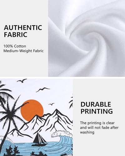 Men's Shirts Graphic Tees - Cotton Short Sleeve Mens T-Shirt Crewneck Design Funny Novelty Tee for Adult Male3